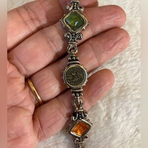 Vintage Panel Vintage Bracelet Magnetic Clasp‎ Ornate